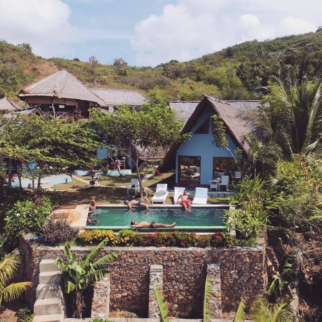 فندق Blue Monkey Retreat Areguling Lombok المظهر الخارجي الصورة